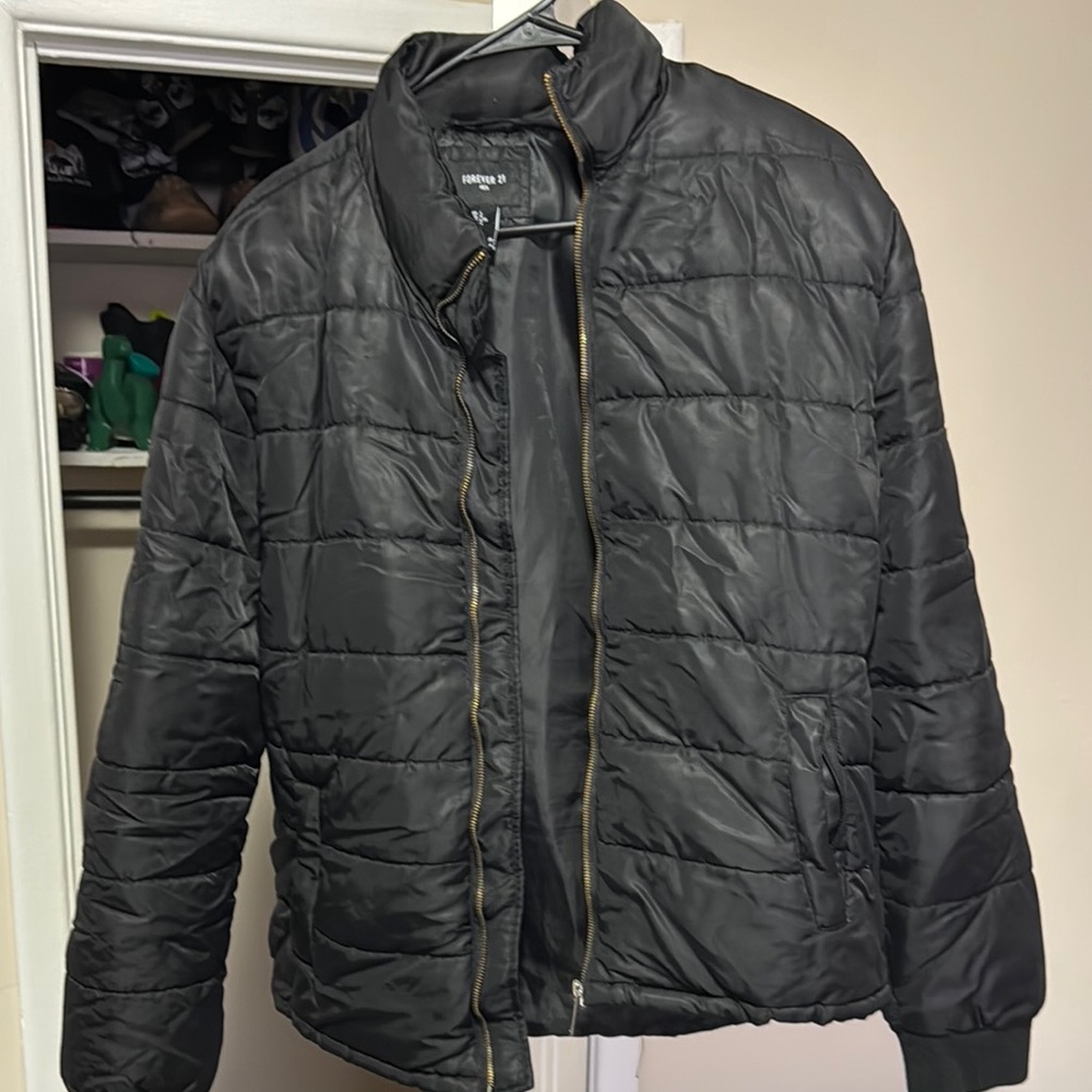 Men's Black Puffer Jacket